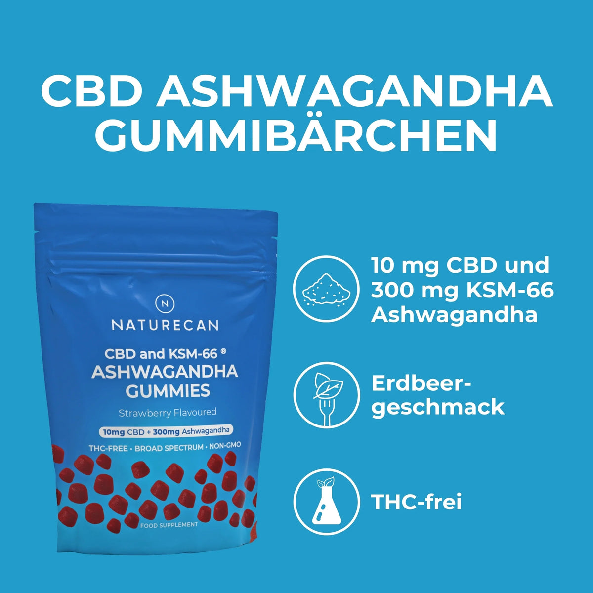 CBD-Ashwagandha-Gummibärchen