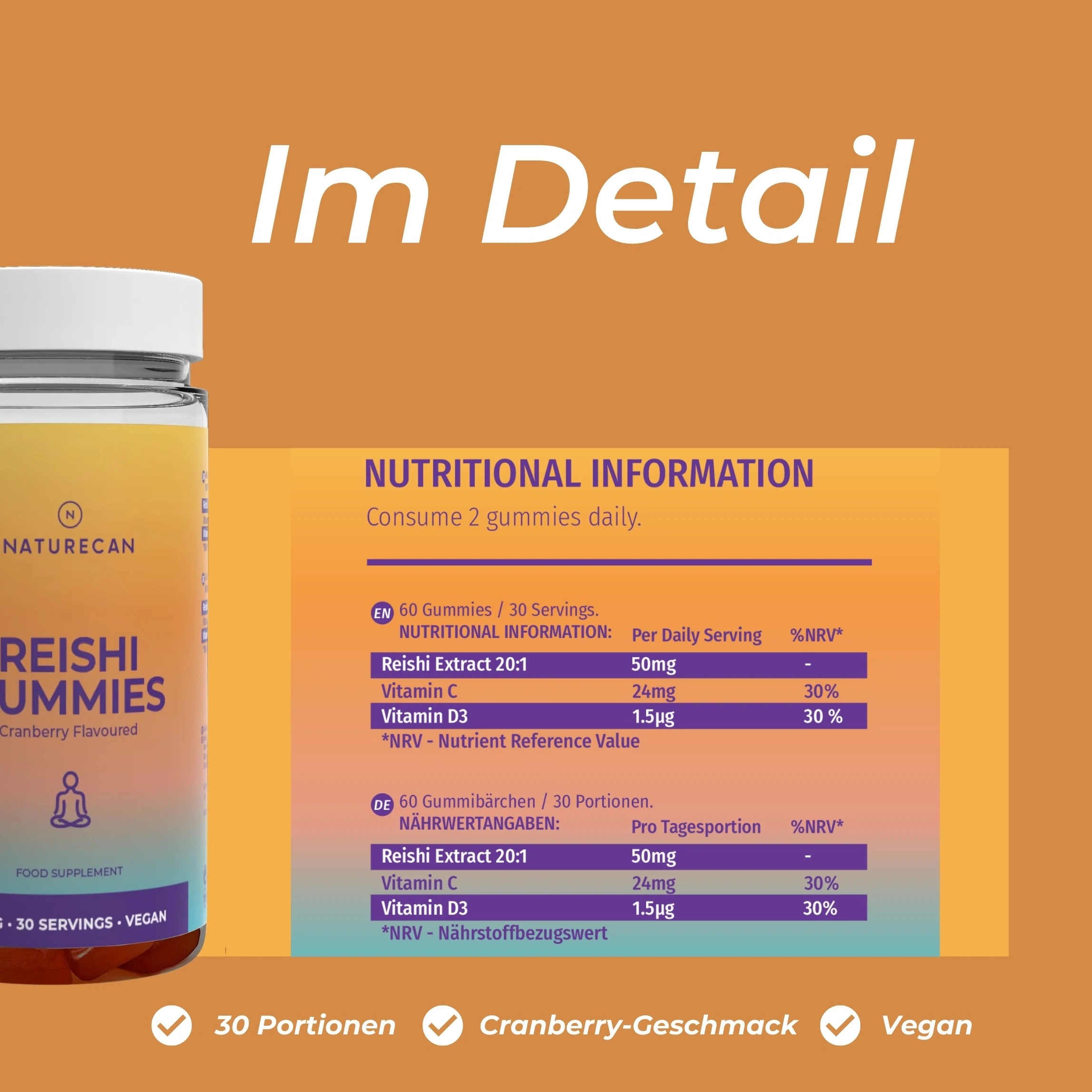 Reishi Pilz Gummibärchen