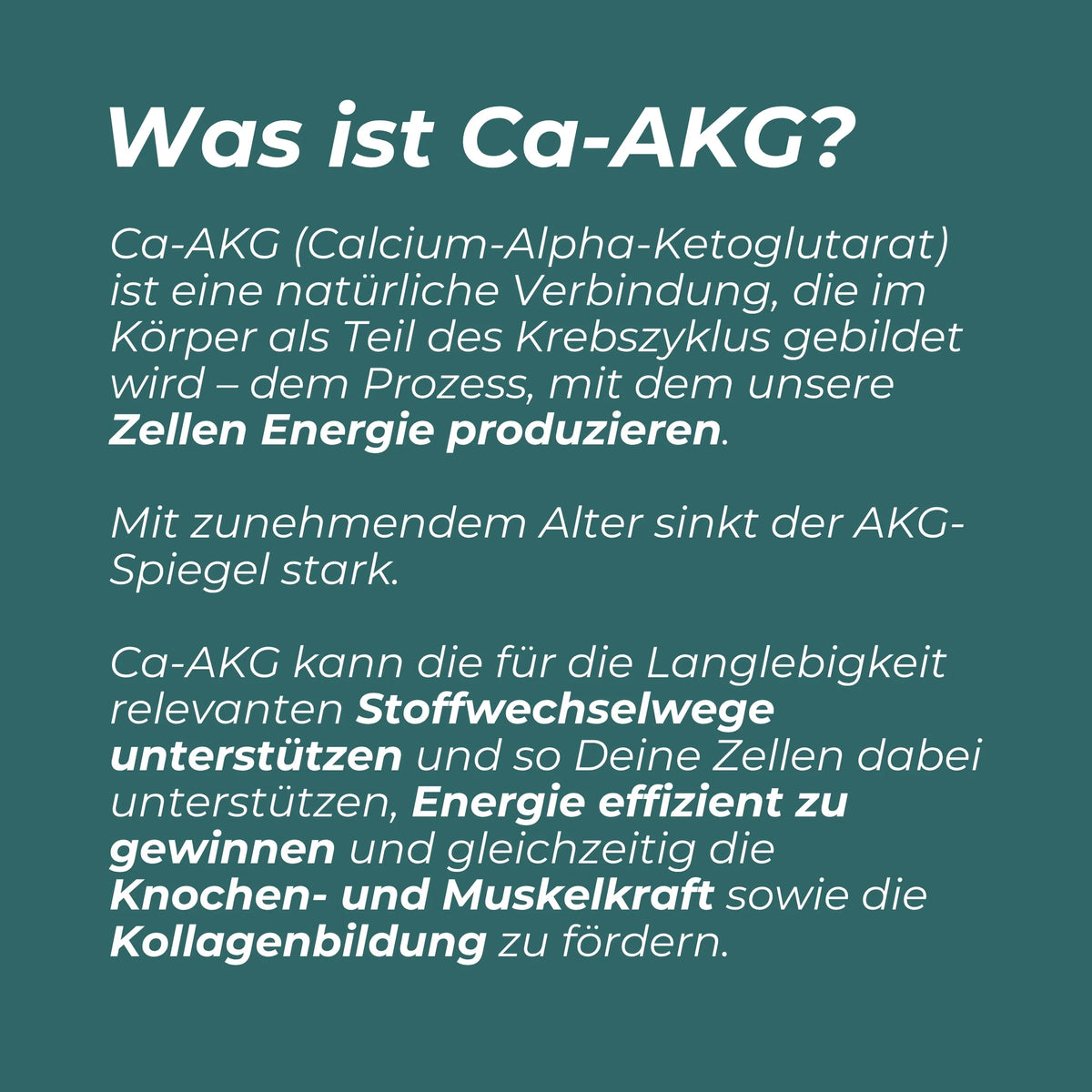 Calcium Alpha Ketoglutarat (Ca-AKG)
